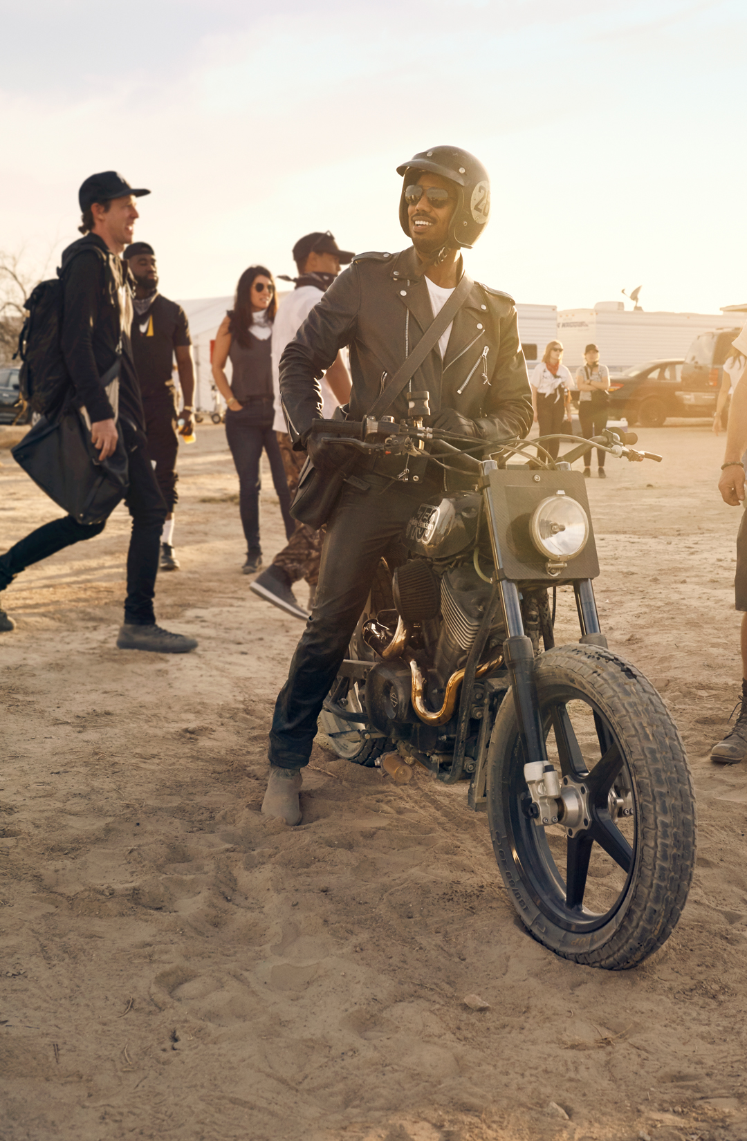 Michael B. Jordan Motorcycle Leather Jacket