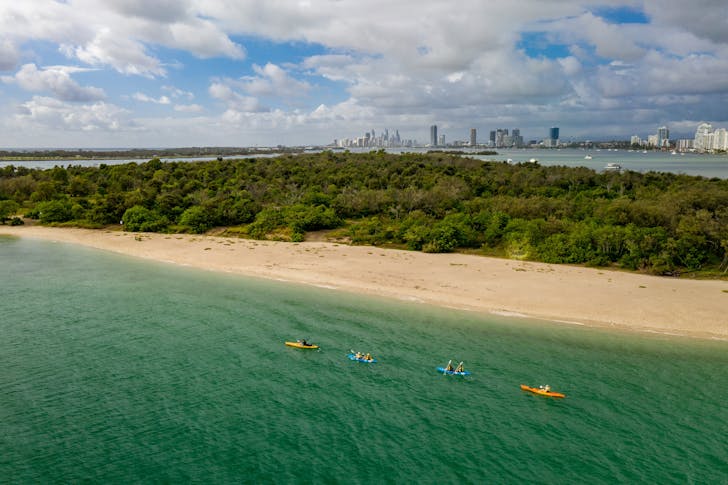 kayaking on the broadwater