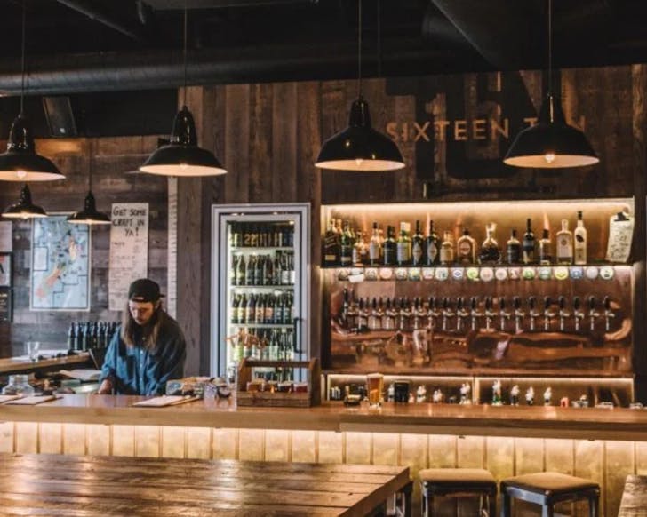 Take your pick of more than 80 beers at 16 Tun, one of the best bars in Auckland. 