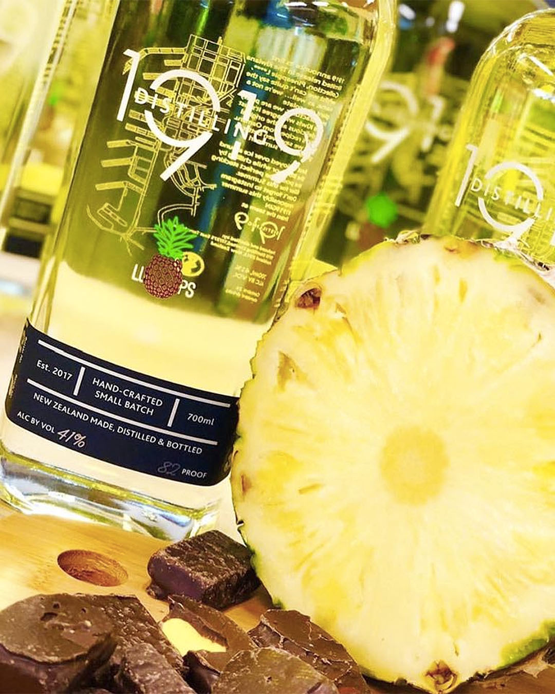 Pineapple lumps inspired gin from 1919.