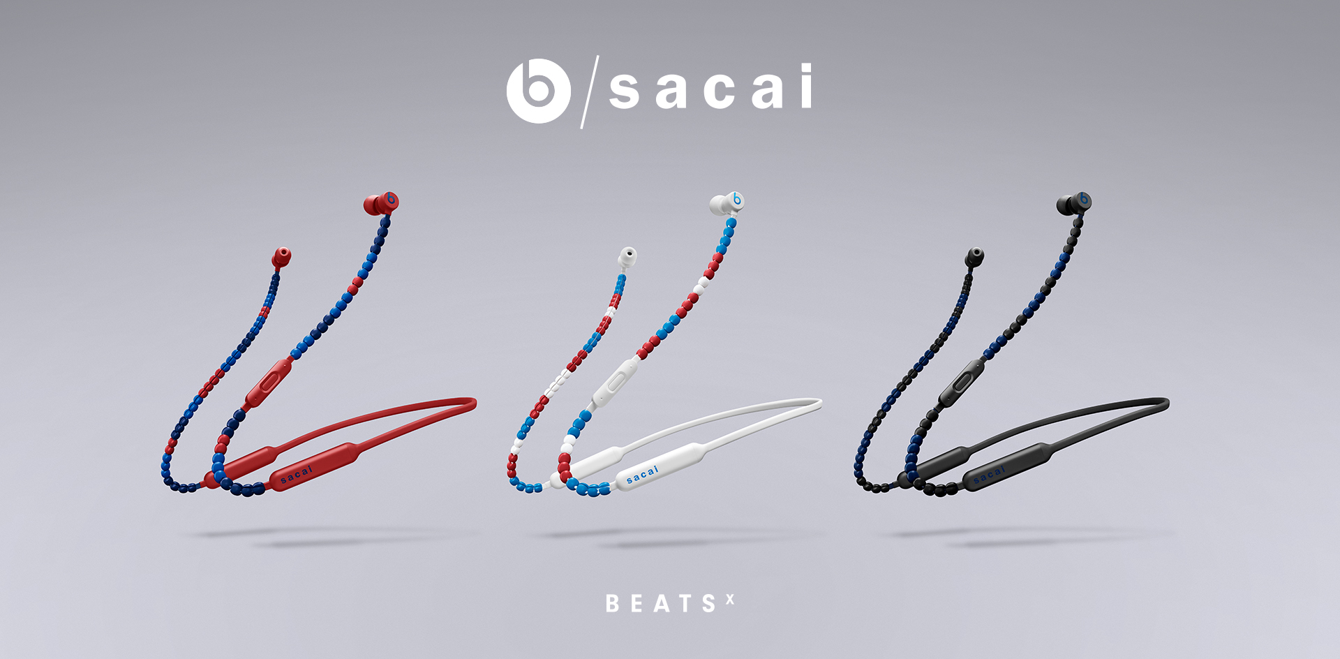 sacai beats イヤフォン トゥルーホワイト イヤホン サカイ コラボ-