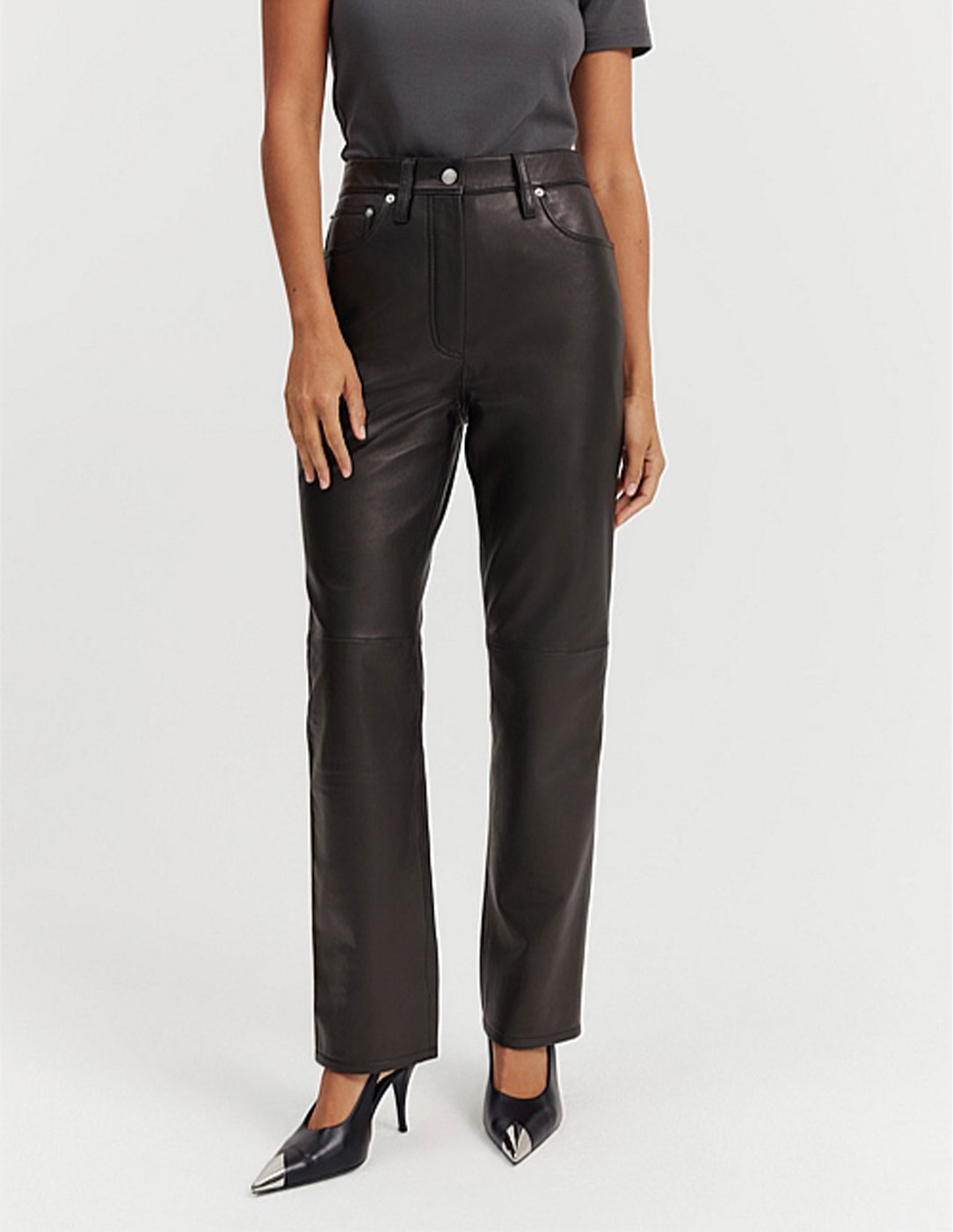 Buy Roman Originals Faux Leather Pull On Trousers from the Next UK online  shop
