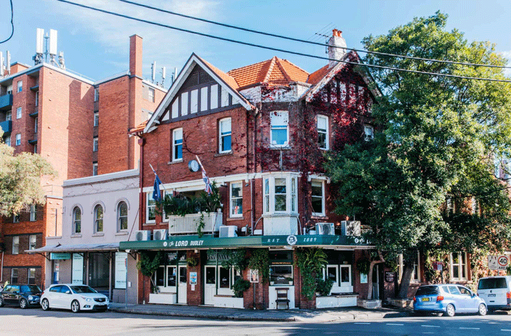 The outside of the Lord Dudley Hotel in Paddington