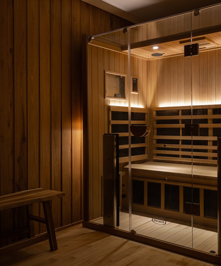 Sauna at Vitality House