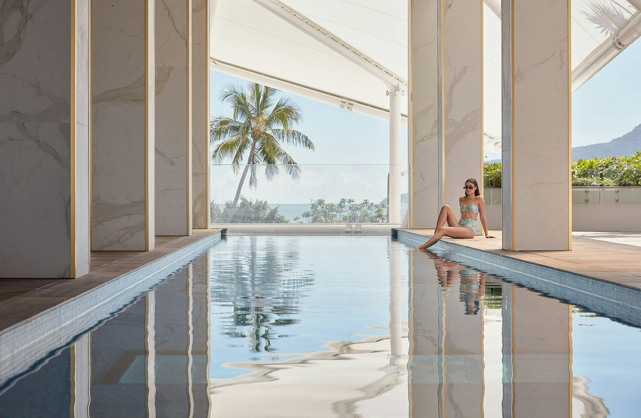girl at resort
