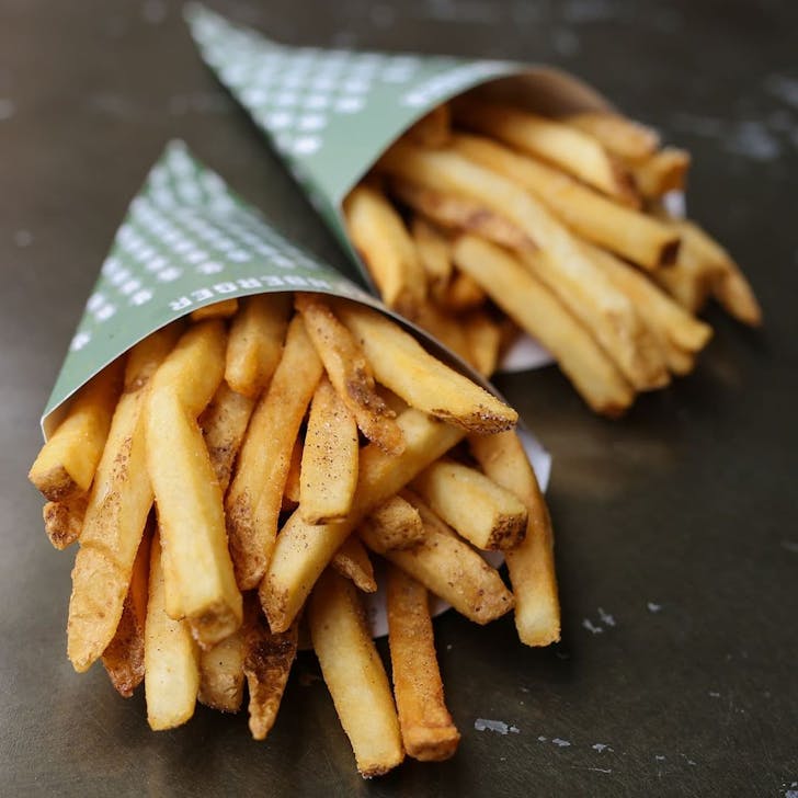 Two cones of hot chips
