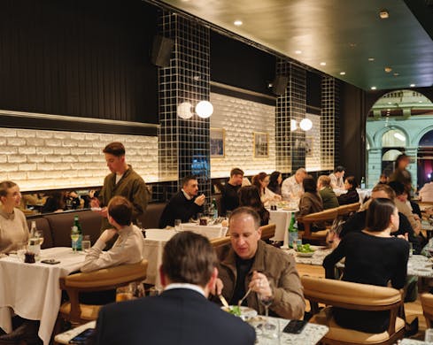 diners at 24 york sydney cbd steak restaurant