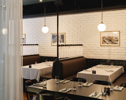 interior dining room of 24 york sydney cbd steak restaurant