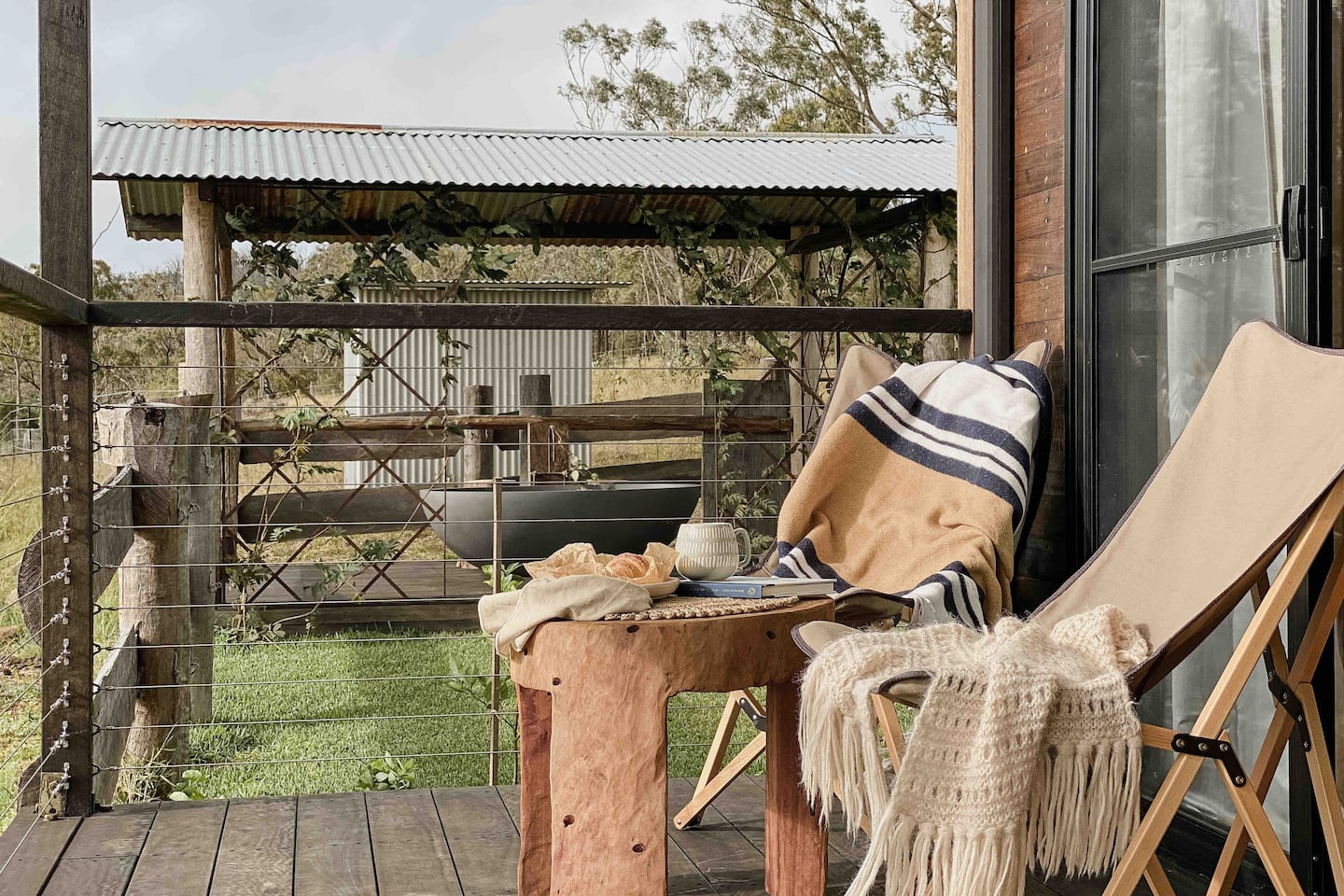 two chairs on a verandah