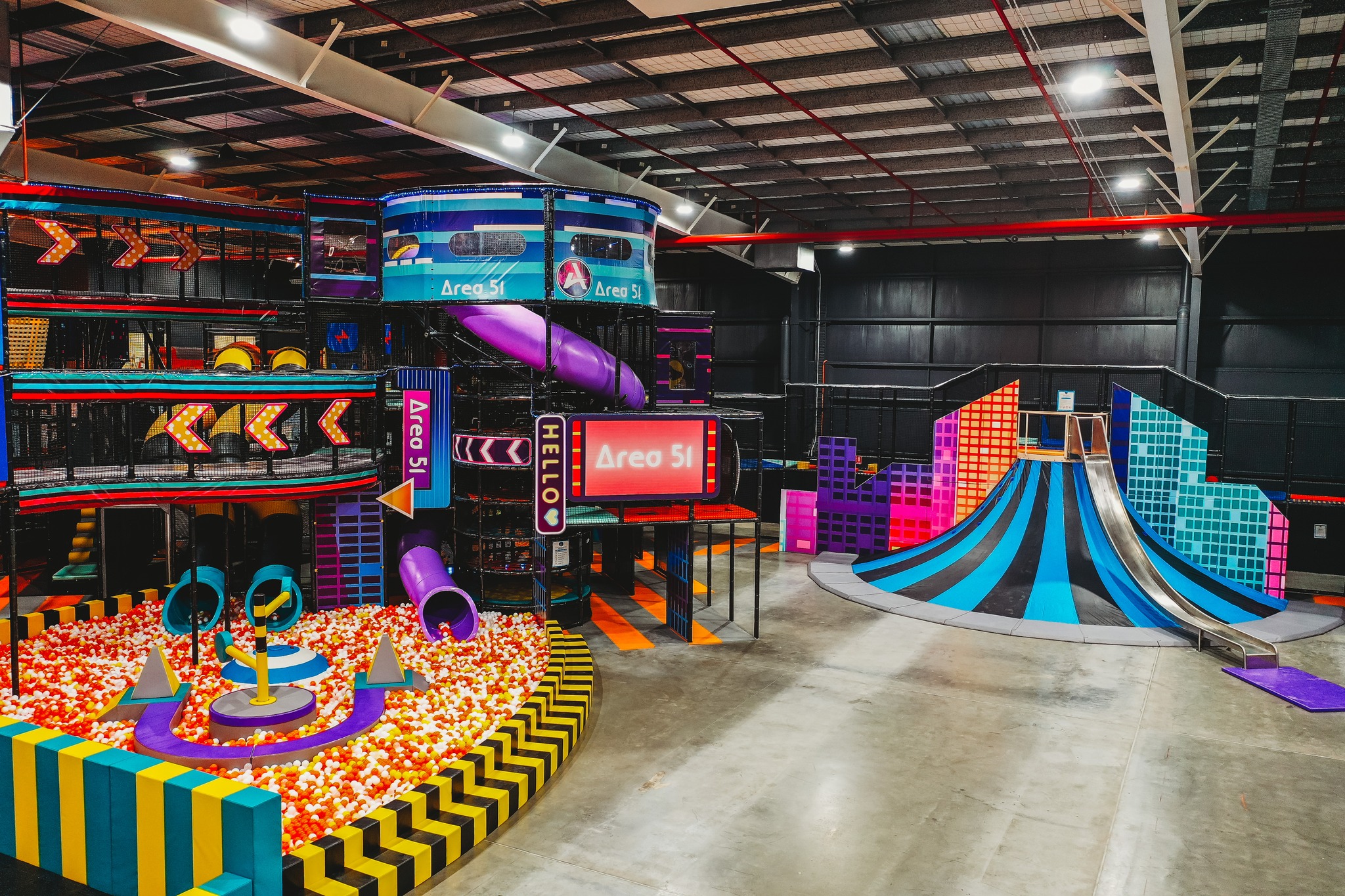 a large indoor play area
