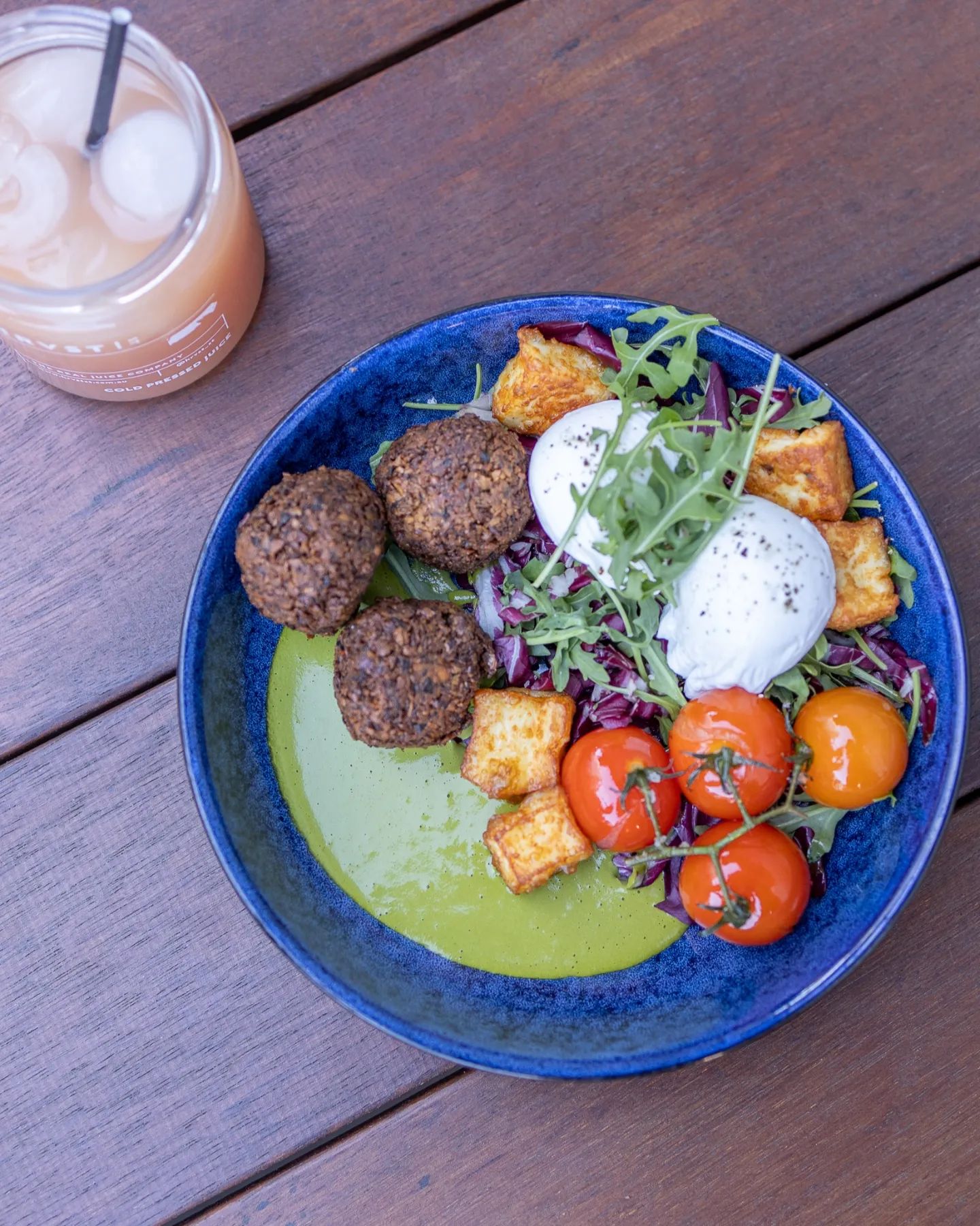 a bowl of felafel at toowoomba cafe ground up espresso