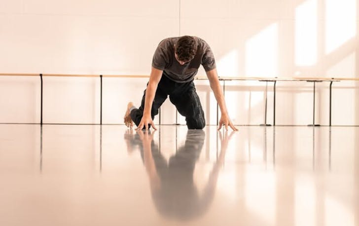 Rehearsal of Gemini ballet by Jack Lister