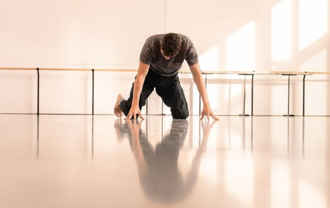 Rehearsal of Gemini ballet by Jack Lister