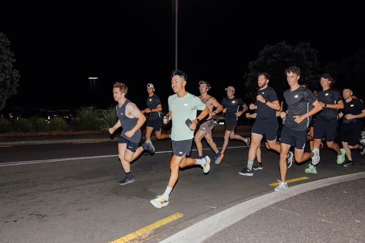 Group of people in a run