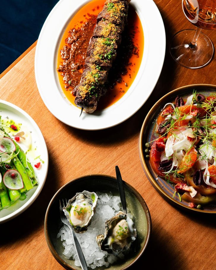 A spread of exquisite eats at 5th Street. 