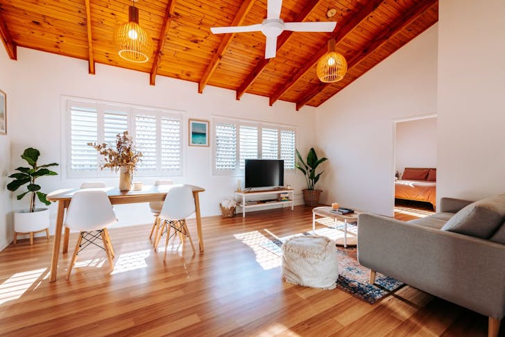 an airy living room