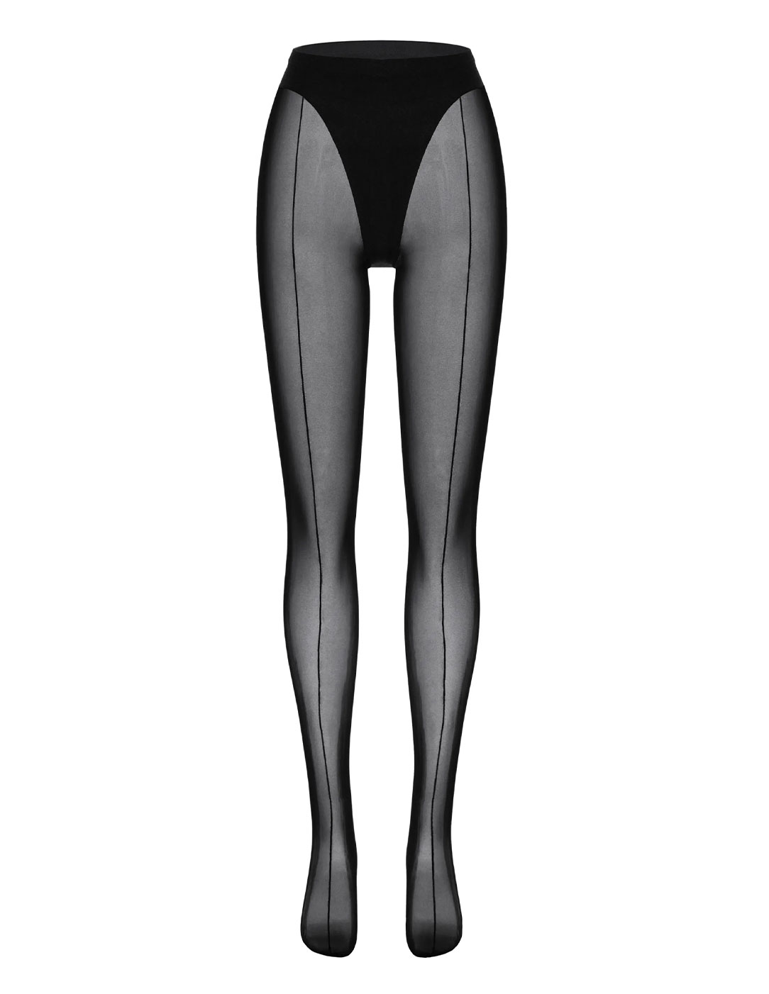 mugler leggings with transparent panels available on