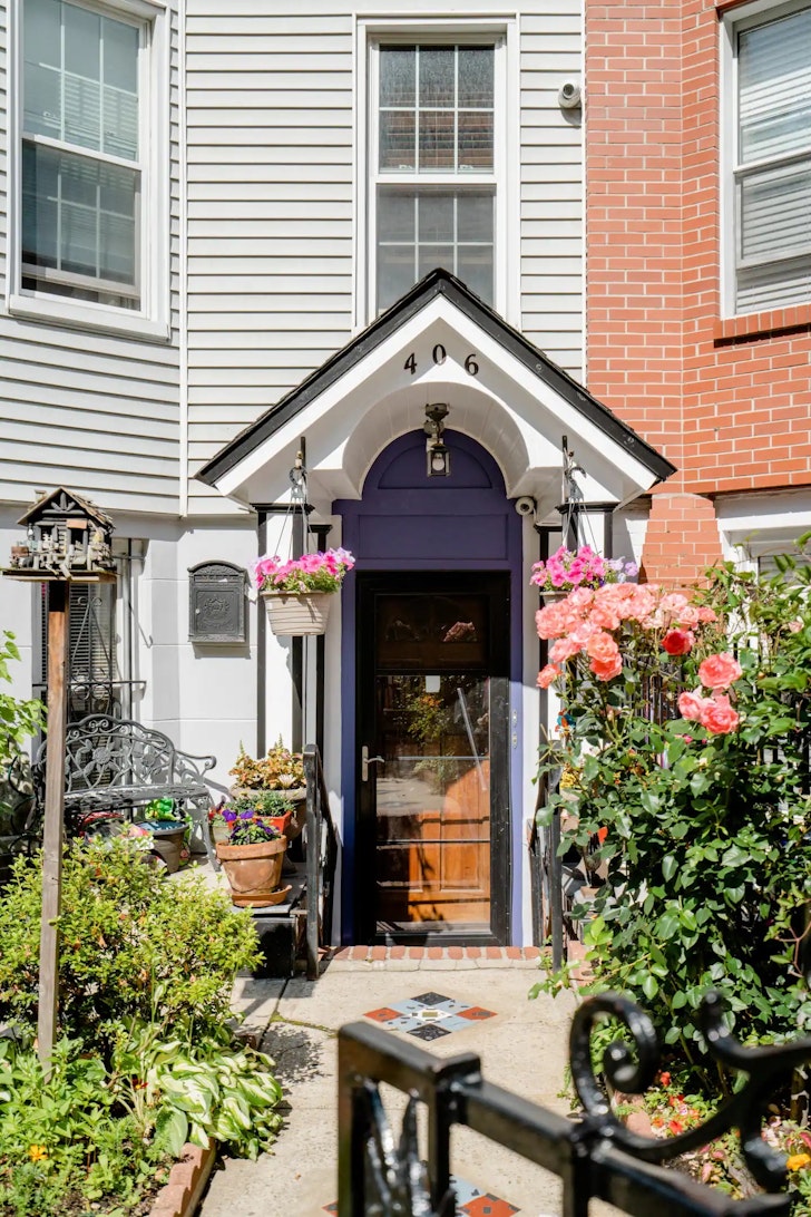 Front door with garden