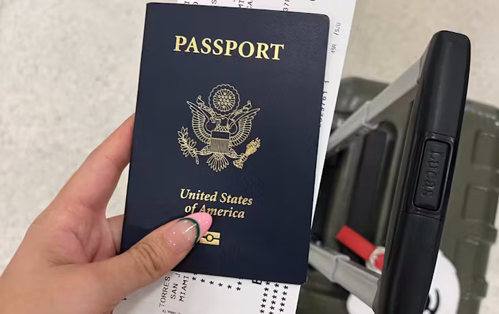 Passport and bag