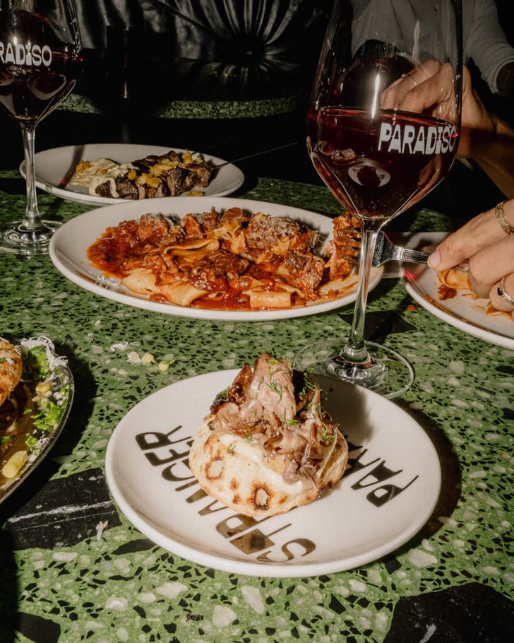 Italian cuisine served with amazing wine at Si Paradiso