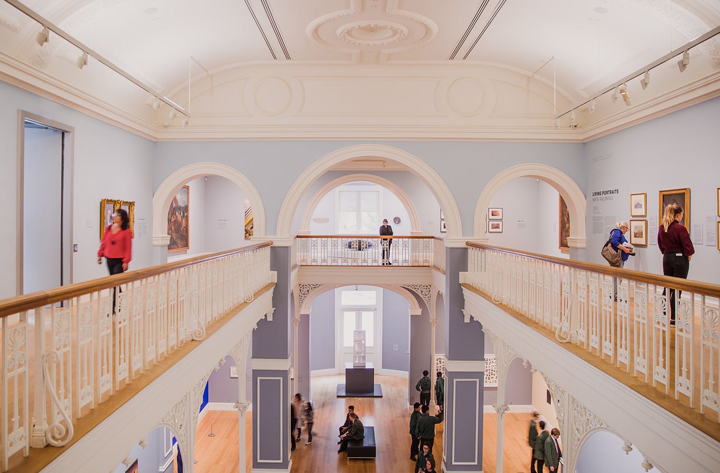 The stunning interior at Auckland Art Gallery