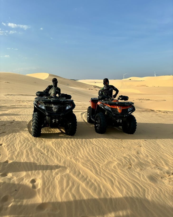 ATV rides at the White Sand Dunes in Vietnam
