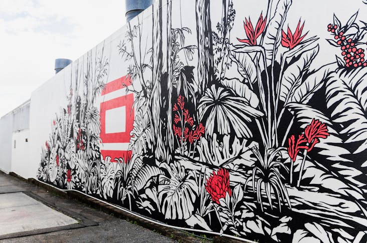 a graffitied wall