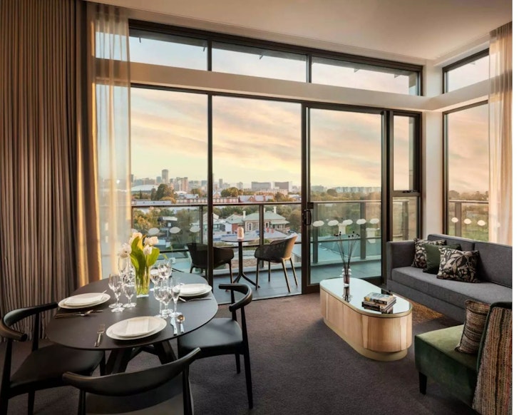 A room with a view at Majestic M Suites one of the best Adelaide hotels