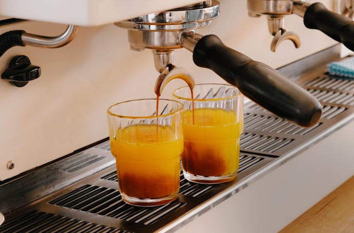 Coffee and orange juice.