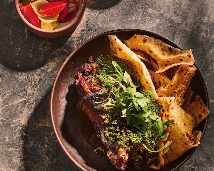 Lamb neck shawarma from Advieh, one of the best deals this Restaurant Month. 