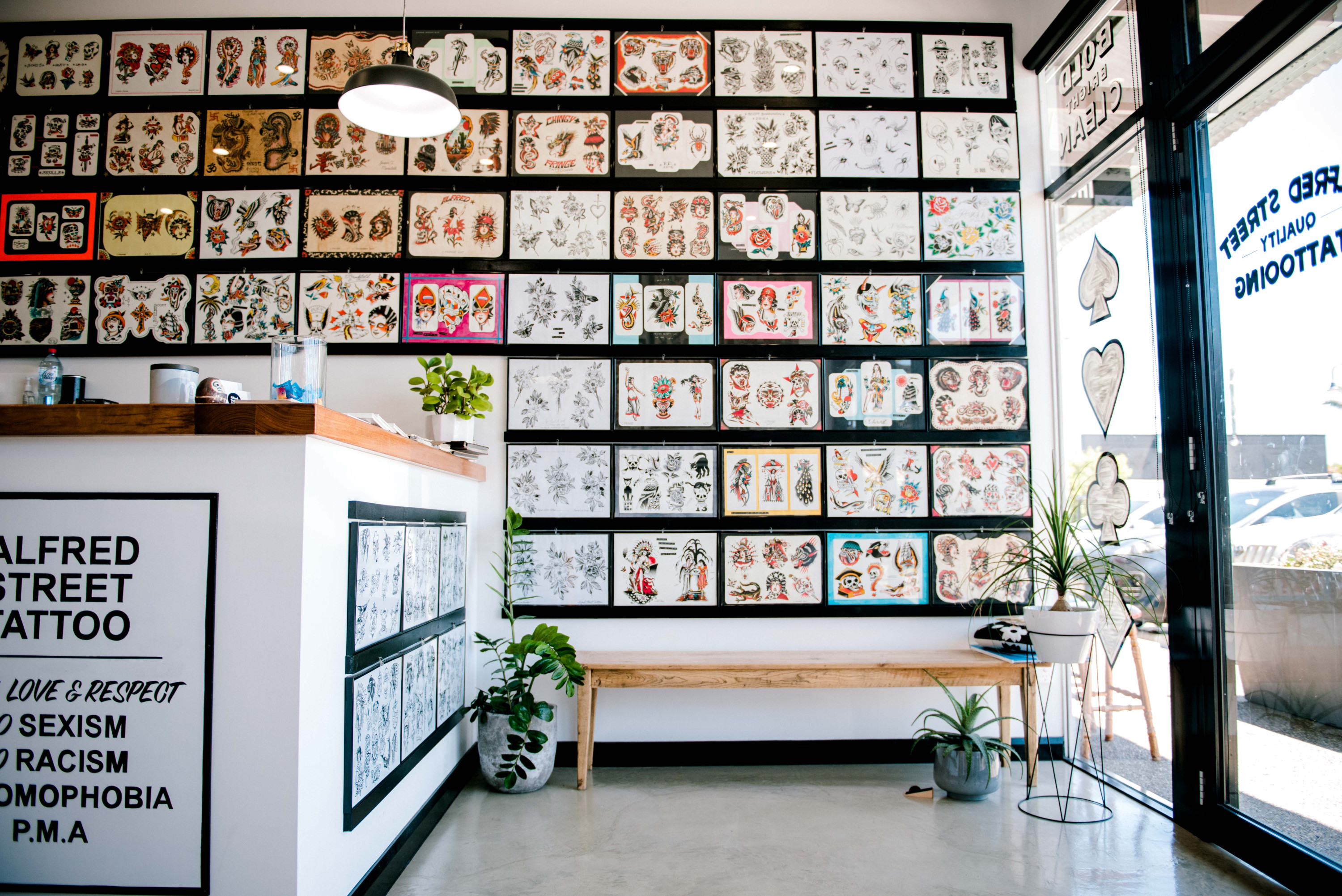 the interior of one of the best gold coast tattoo parlours