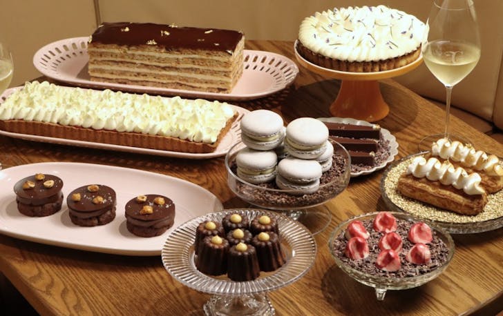 Dessert spread at The Charles Brasserie & Bar