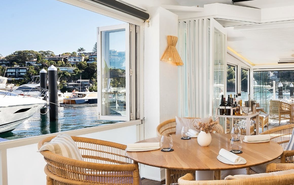 Interior of Ormeggio restaurant