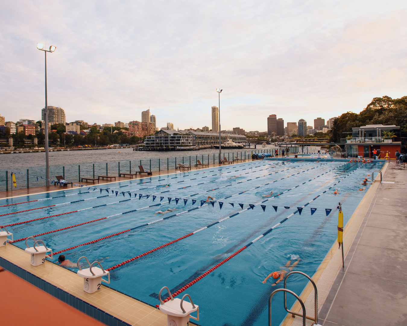 people swimming in Andrew Boy Charlton pool