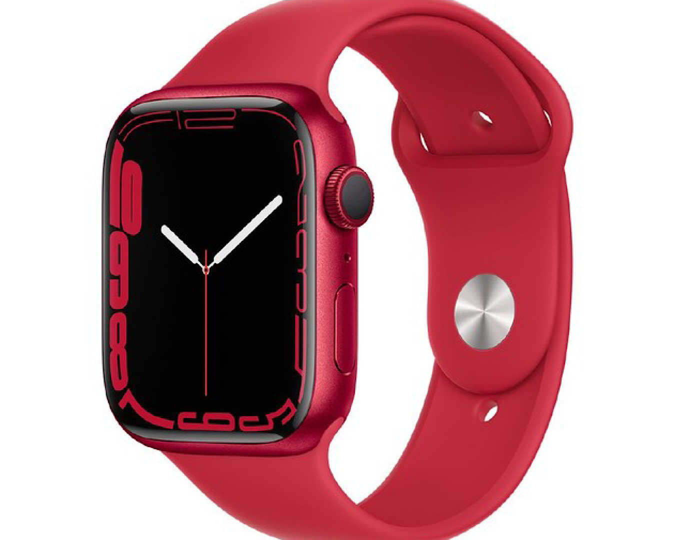 A brand new Apple Watch Series 7 GPS that’s totally red. 