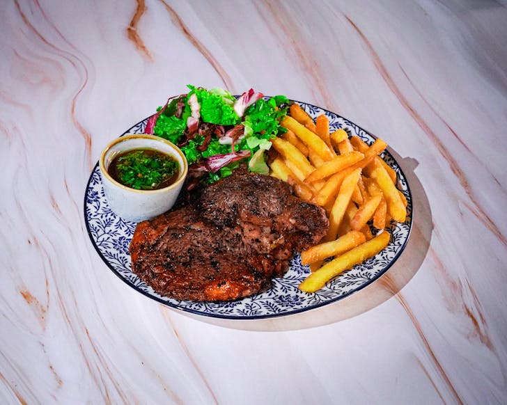 Riby eye steak from Harry's