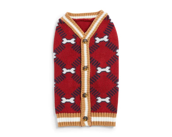 All Day Diamond Argyle Bone Luxe Cardigan