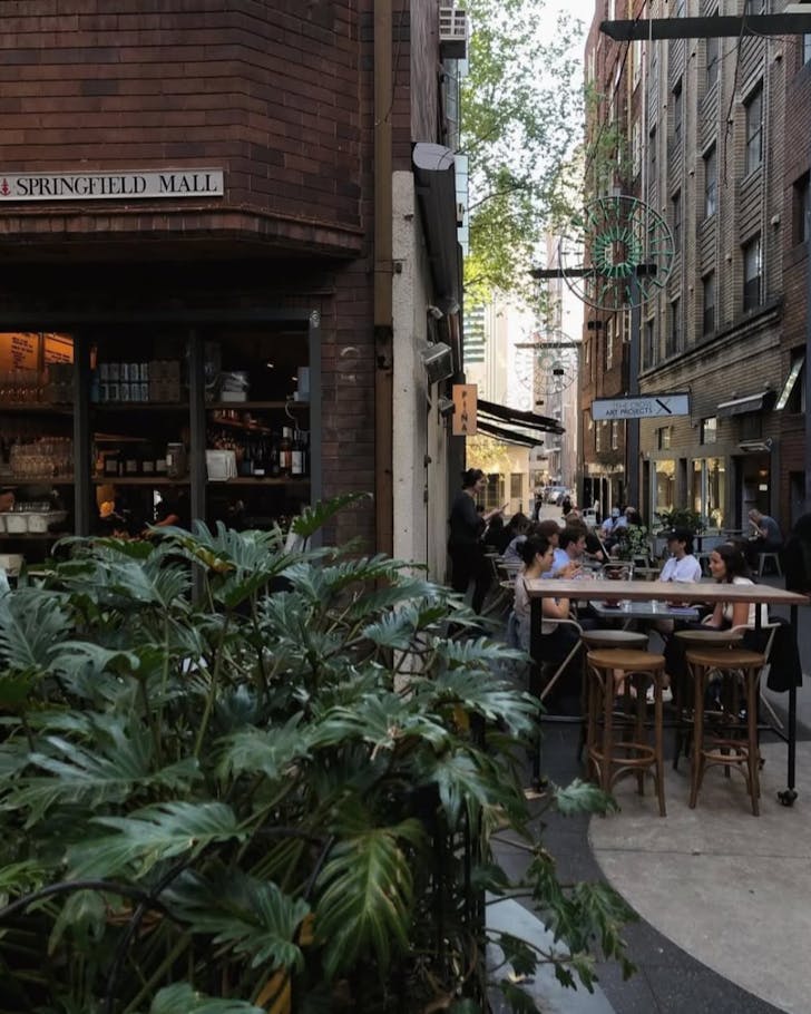 the potts point laneway that's home to pina cafe
