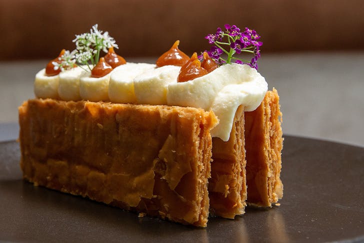 The mille-feuille at Atelier, one of Auckland's best new restaurants for 2022.