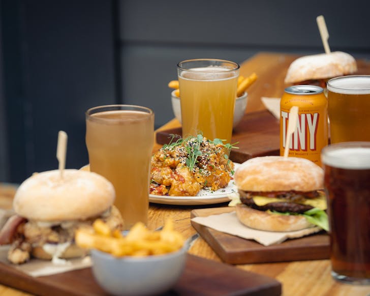 Burgers and beers at Atlas beer cafe in Queenstown