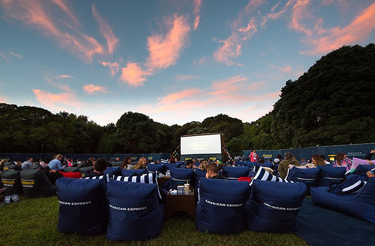 The American Express Outdoor cinema at Western Springs, Auckland