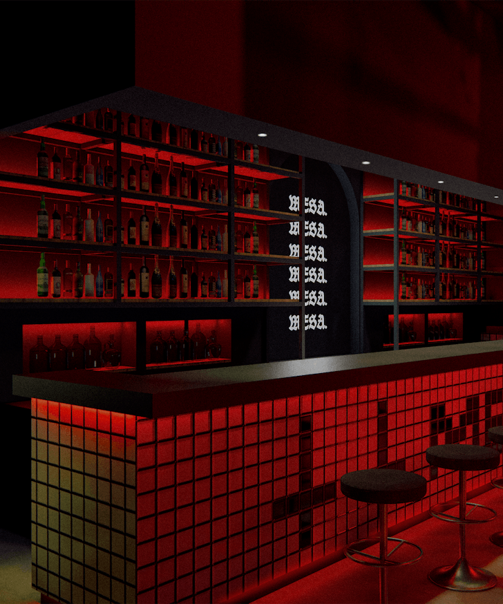 Mesa bar render