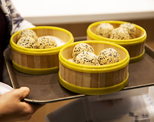 three bamboo steamers at BamBamBoo in Floreat
