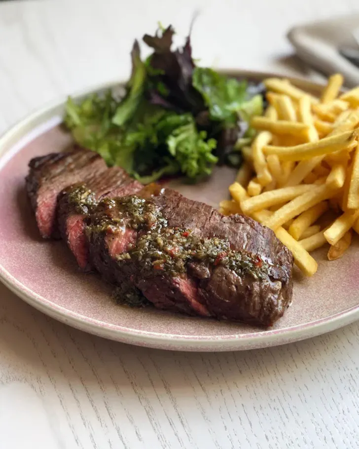 Plates of steak