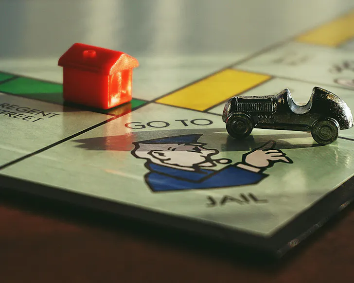 Two monopoly peices