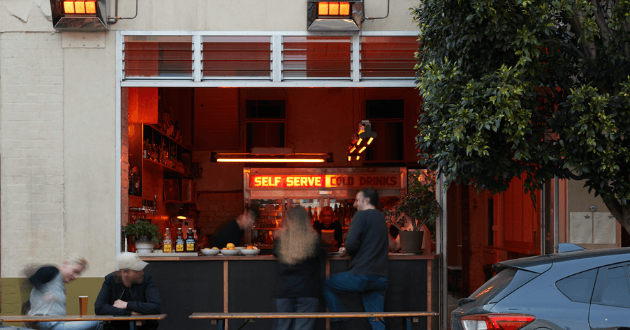 A lively spot with an intimate horseshoe-shaped bar is one of the best in Melbourne.