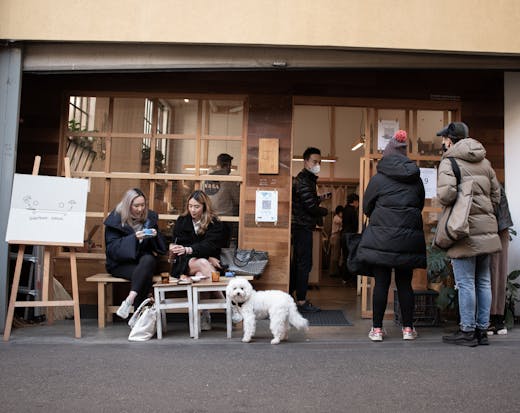 The shop front of Bakemono. 