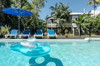 The pool at Bambora Lodge best Cairns Airbnbs