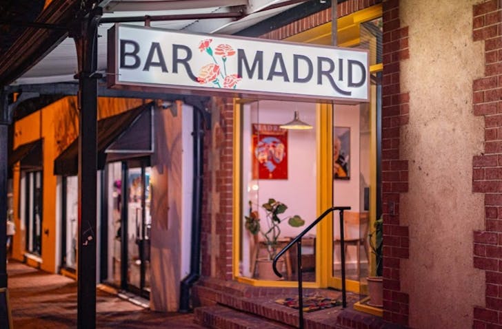 Bar Madrid Store Front Signage