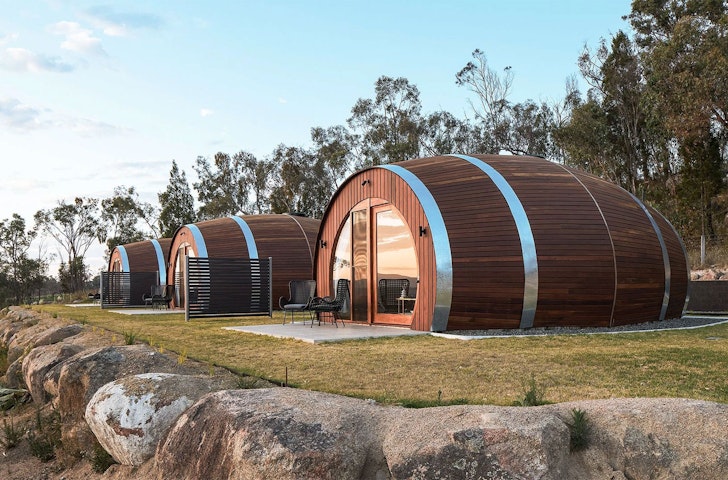A photo of the Barrel View Luxury Cabins, one of the best luxury stays in Queensland